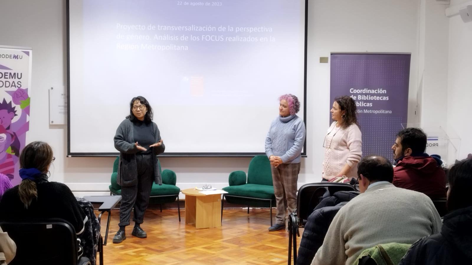 Bibliotecas públicas participan en presentación de resultados y hallazgos de diagnóstico sobre enfoque de género