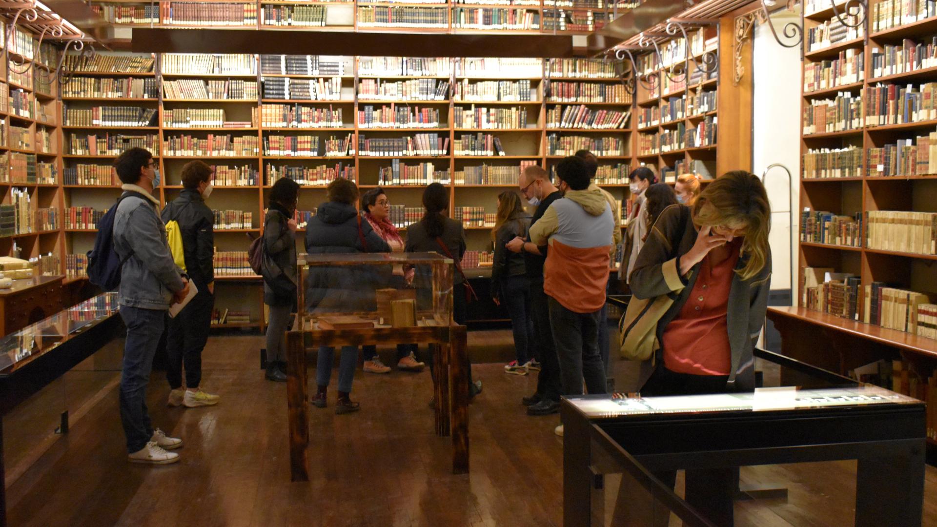 Visitantes en la Biblioteca