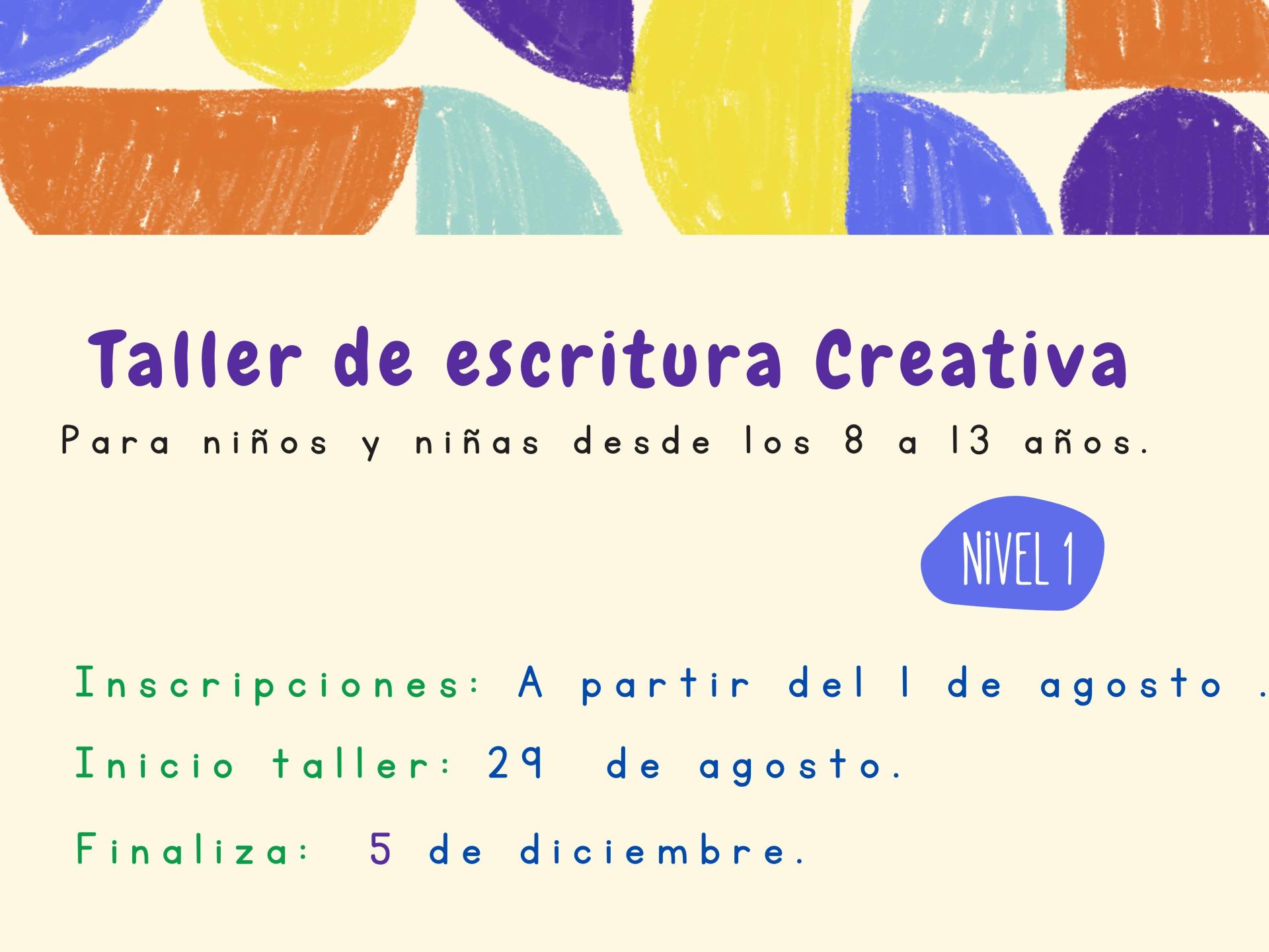 Taller de escritura creativa para niños y Niñas entre 8 a 13 años. Nivel 1  y 2 | Biblioteca Regional de Aysén