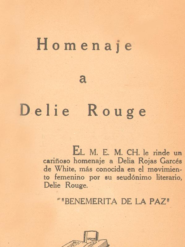 Homenaje a Delie Rouge por el M.E.M.Ch