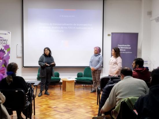 Bibliotecas públicas participan en presentación de resultados y hallazgos de diagnóstico sobre enfoque de género