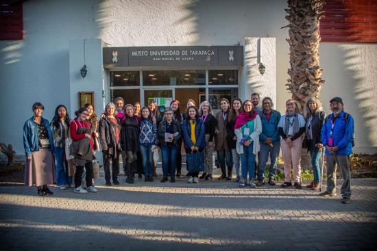 Participantes del taller, día 27 de junio, Museo San Miguel de Azapa.