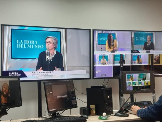 Angela Benavente Covarrubias en programa radial "La hora del Museo" 