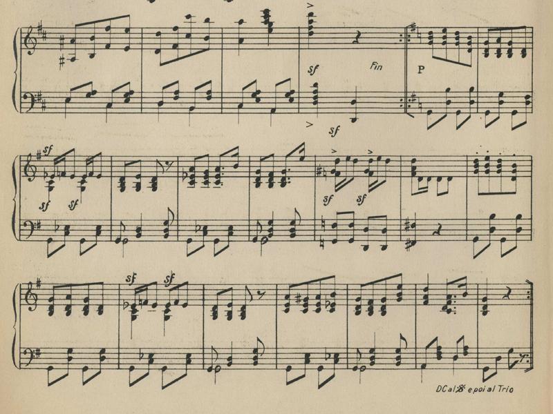 Partitura de la canción "¡Pepe!...¡Pepe!" de Aníbal Aracena Infanta (detalle) Partitura de la canción "¡Pepe!...¡Pepe!" de Aníbal Aracena Infanta (detalle)