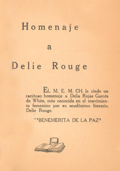 Homenaje a Delie Rouge por el M.E.M.Ch Homenaje a Delie Rouge por el M.E.M.Ch