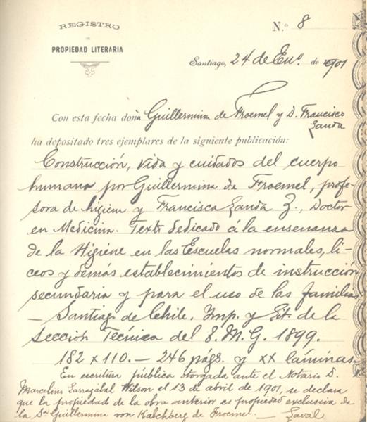 Registro del libro "Construcción, vida y cuidados del cuerpo humano" Registro del libro "Construcción, vida y cuidados del cuerpo humano"